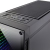Inter-Tech X-908 Infini2 Gaming Midi Tower Κουτί Υπολογιστή με Πλαϊνό Παράθυρο και RGB Φωτισμό Μαύρο
