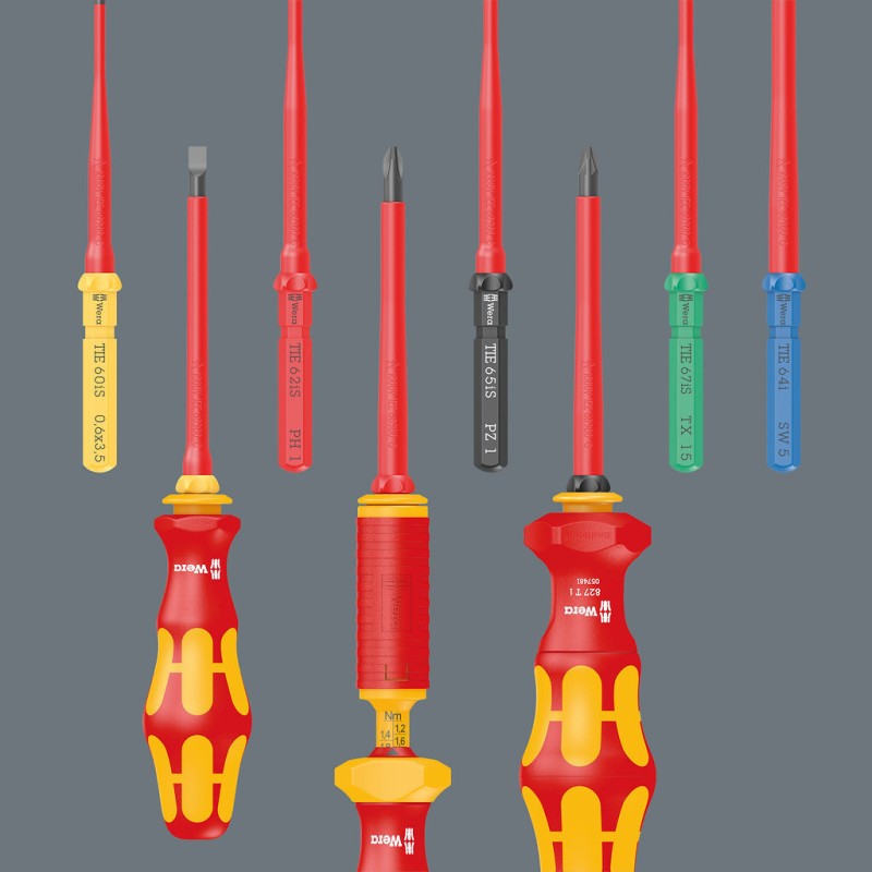 Kraftform Kompakt Vde Insulated Tools Set Screwdrivers Bits Pliers Wera 05006612001 17 Pieces