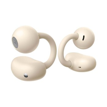 Huawei FreeClip Earbud Bluetooth Handsfree Ακουστικά με Θήκη Φόρτισης Μπεζ