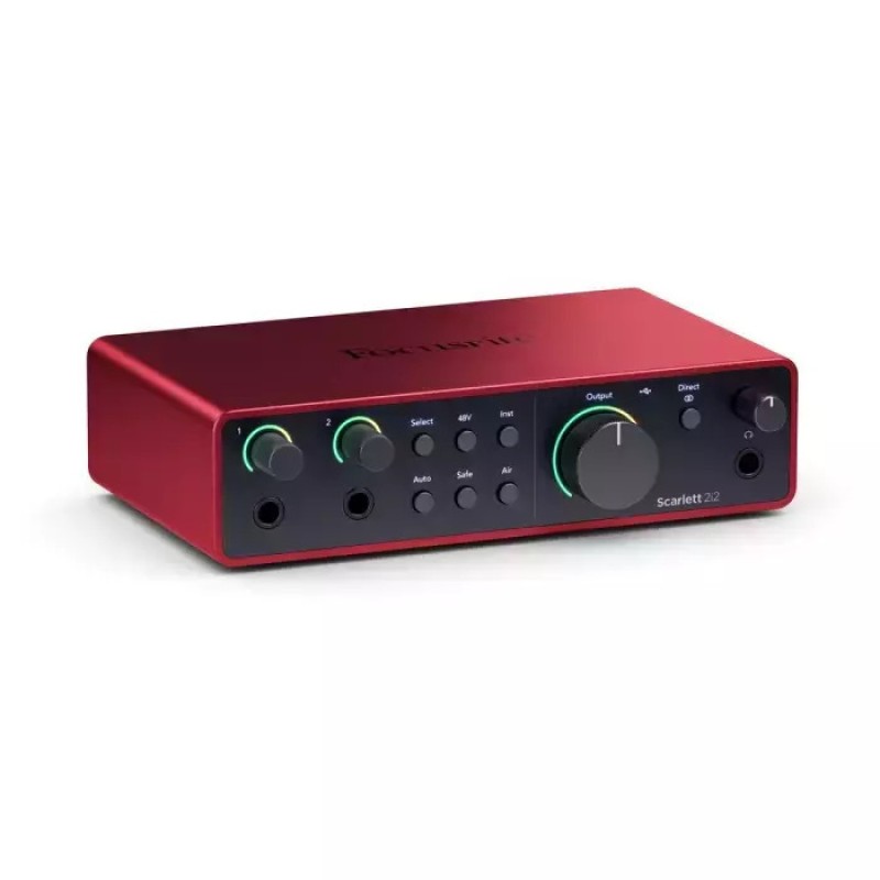 Focusrite Εξωτερική Επαγγελματική Κάρτα Ήχου Scarlett 2i2 4th Gen Συνδεσιμότητα USB για PC