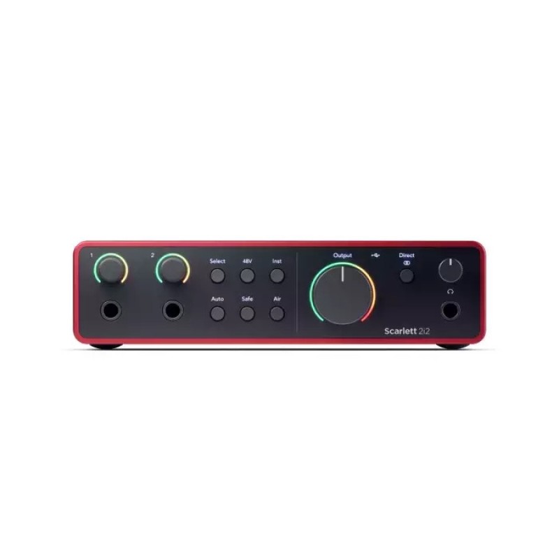 Focusrite Εξωτερική Επαγγελματική Κάρτα Ήχου Scarlett 2i2 4th Gen Συνδεσιμότητα USB για PC