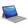 Logitech Combo Touch Flip Cover με Πληκτρολόγιο Γερμανικά Μπεζ (iPad Pro 2018 11