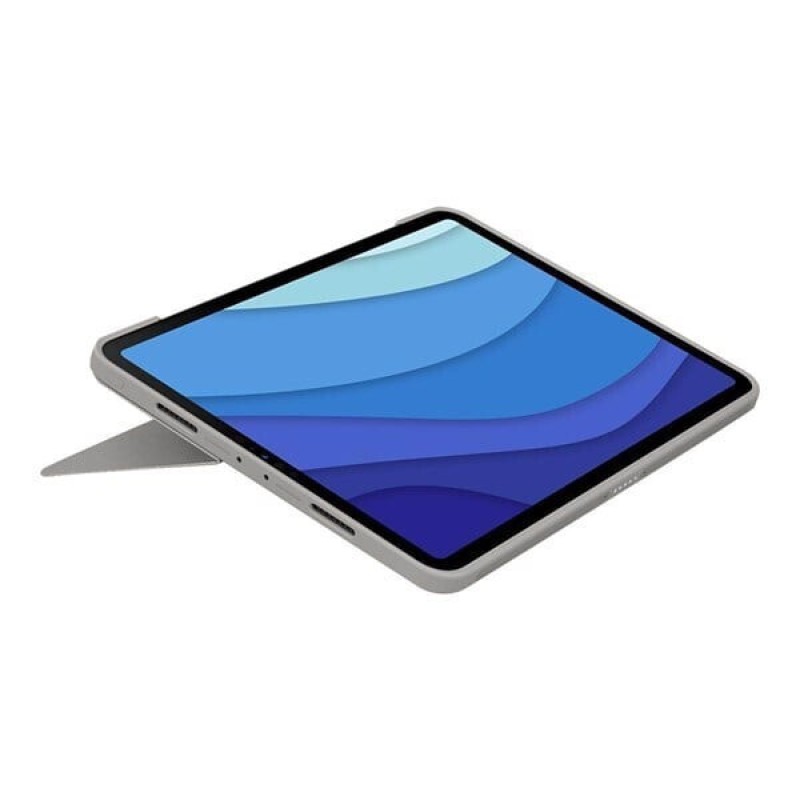 Logitech Combo Touch Flip Cover με Πληκτρολόγιο Γερμανικά Μπεζ (iPad Pro 2018 11