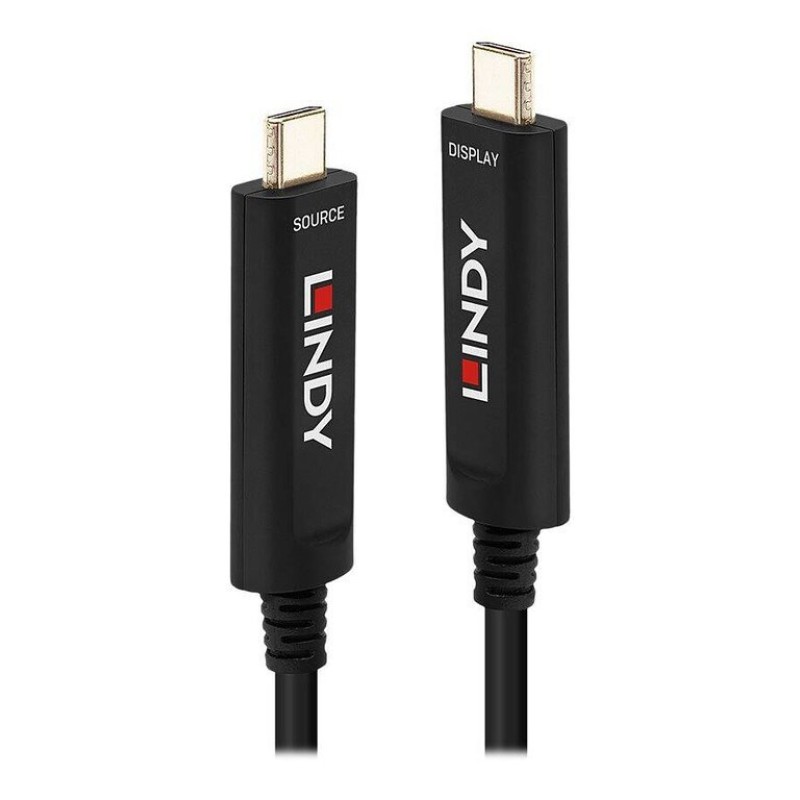 Lindy USB 2.0 Cable USB-C male - USB-C Μαύρο 15m (38503)