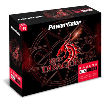 PowerColor Radeon RX 550 4GB GDDR5 Red Dragon Κάρτα Γραφικών AXRX 550 4GBD5-HLE