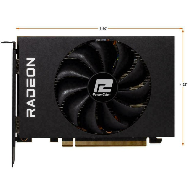 PowerColor Radeon RX 6500 XT 4GB GDDR6 Κάρτα Γραφικών AXRX 6500XT 4GBD6-DH