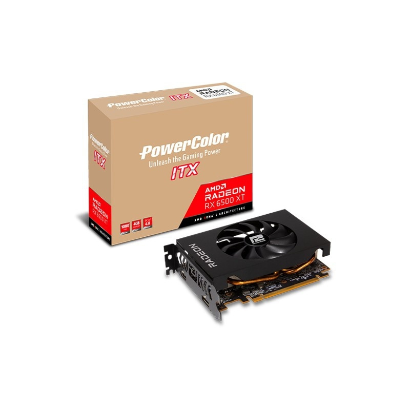 PowerColor Radeon RX 6500 XT 4GB GDDR6 Κάρτα Γραφικών AXRX 6500XT 4GBD6-DH