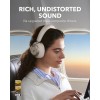Anker Soundcore Space One Pro Ασύρματα Bluetooth On Ear Ακουστικά με 60 ώρες Λειτουργίας Λευκά