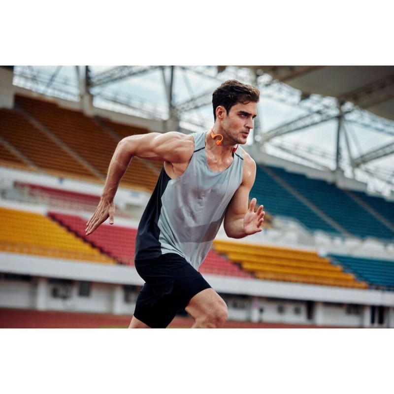 Shokz OpenRun Pro2 Mini Bone Conduction Bluetooth Handsfree Ακουστικά με Αντοχή στον Ιδρώτα Πορτοκαλί