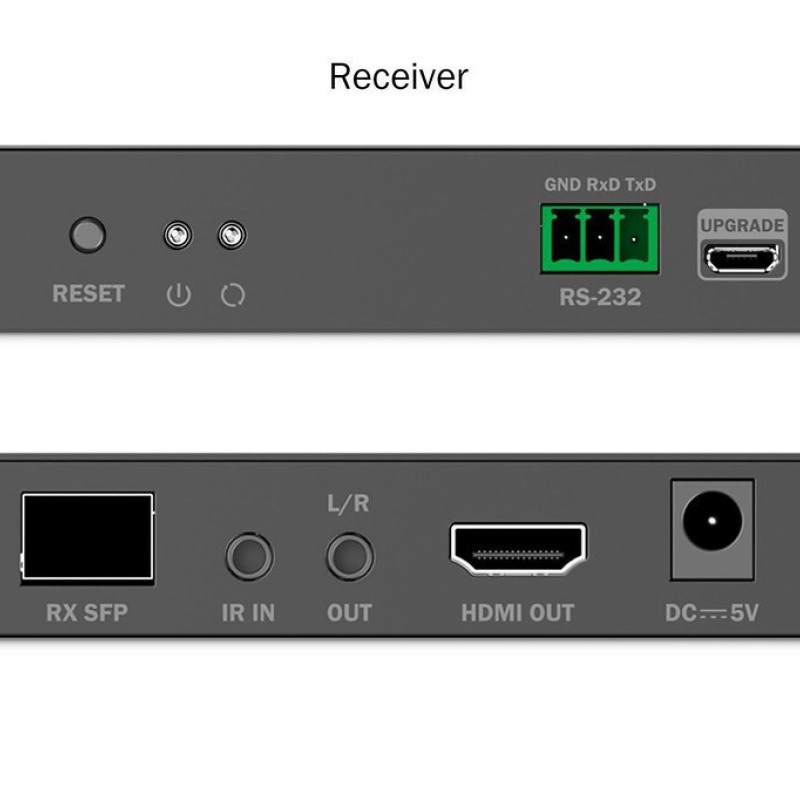 Hdmi Extender Digitus Set Fiber Ip 4k/60hz Black