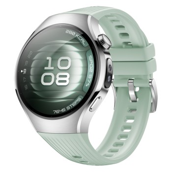 Huawei Watch 5 Stainless Steel 42mm Αδιάβροχο με eSIM και Παλμογράφο (Πράσινο)