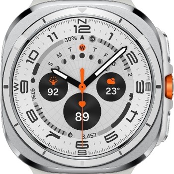 Samsung Galaxy Watch Ultra (2025) Titanium 47mm Αδιάβροχο με eSIM και Παλμογράφο (Λευκό)