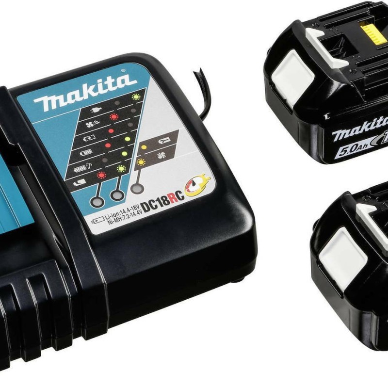 Makita DDF484RTJ Κρουστικό Δραπανοκατσάβιδο Μπαταρίας Brushless 18V 2x5Ah DDF484RTJ