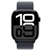 Apple Watch Series 10 Aluminium 42mm Αδιάβροχο με Παλμογράφο (Jet Black με Ink Sport Loop)