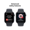 Apple Watch SE 3 Aluminium 40mm Αδιάβροχο με Παλμογράφο (Midnight Aluminium Case with Midnight Sport Band - M/L)