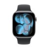 Apple Watch Series 11 Aluminium 46mm Αδιάβροχο με Παλμογράφο (Grey Aluminium Case with Black Sport Band - S/M)