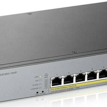 Zyxel GS1350-12HP Managed L2 PoE+ Switch με 10 Θύρες Gigabit (1Gbps) Ethernet και 2 SFP Θύρες
