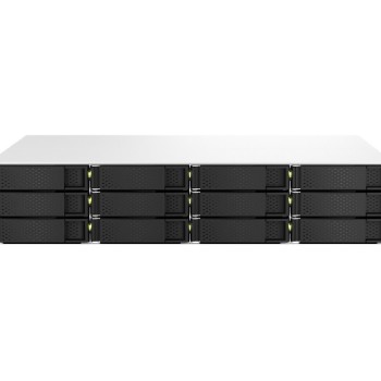 QNap TS-1264U-RP-8G NAS Rack με 12 θέσεις για HDD/SSD και 2 θύρες Ethernet