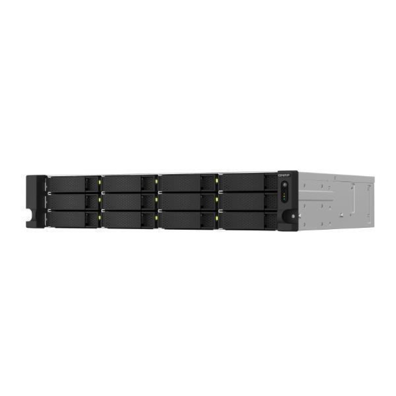 QNap TS-1264U-RP-8G NAS Rack με 12 θέσεις για HDD/SSD και 2 θύρες Ethernet