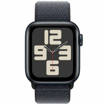 Apple Watch SE 2024 Aluminium 40mm Αδιάβροχο με Παλμογράφο (Midnight με Ink Sport Loop)