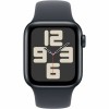 Apple Watch SE 2024 Aluminium 44mm Αδιάβροχο με Παλμογράφο (Midnight με Midnight Sport Band (S/M))