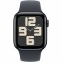 Apple Watch SE 2024 Aluminium 44mm Αδιάβροχο με Παλμογράφο (Midnight με Midnight Sport Band (S/M))