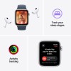 Apple Watch SE 2024 Aluminium 44mm Αδιάβροχο με Παλμογράφο (Midnight με Midnight Sport Band (S/M))