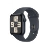 Apple Watch SE 2024 Aluminium 44mm Αδιάβροχο με Παλμογράφο (Midnight με Midnight Sport Band (S/M))