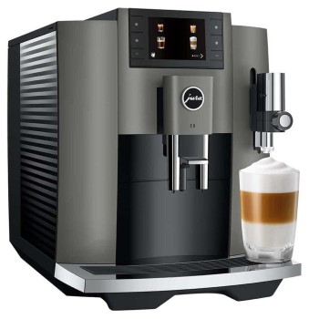 Jura E8 Αυτόματη Μηχανή Espresso 1450W Πίεσης 15bar με Μύλο Άλεσης Piano Black