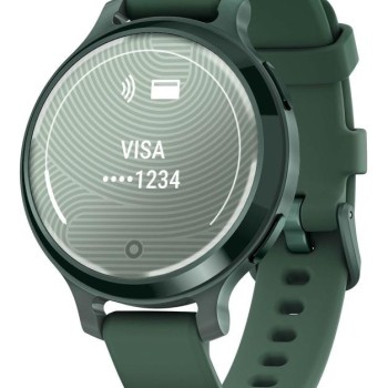 Garmin Lily 2 Active Aluminium 38mm Αδιάβροχο Smartwatch με Παλμογράφο (Jasper Green)