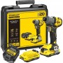 Stanley SFMCF830D2K Brushless Μπουλονόκλειδο Μπαταρίας 18V 2x2Ah με Υποδοχή 1/4