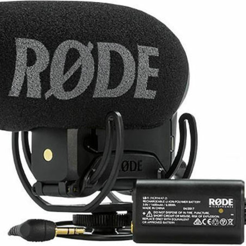 Rode VideoMic Pro+ Πυκνωτικό Μικρόφωνο USB Shock Mounted για Κάμερα