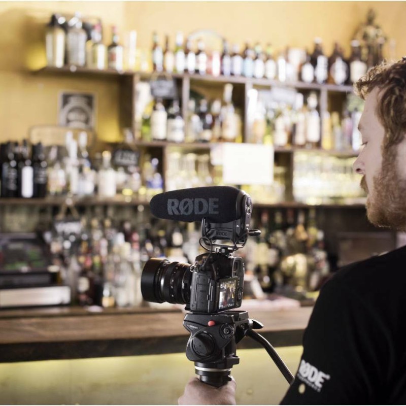 Rode VideoMic Pro+ Πυκνωτικό Μικρόφωνο USB Shock Mounted για Κάμερα