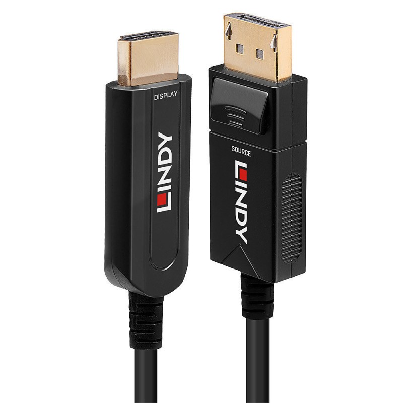Lindy Cable DisplayPort male - HDMI male 30m Μαύρο (38492)