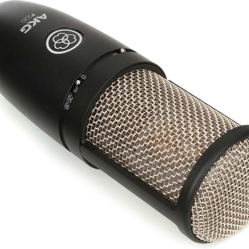 AKG Perception 220 Πυκνωτικό Μικρόφωνο XLR Shock Mounted για Φωνητικά