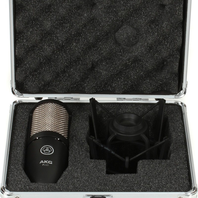 AKG Perception 220 Πυκνωτικό Μικρόφωνο XLR Shock Mounted για Φωνητικά