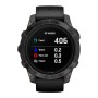 Garmin Epix Pro (Gen 2) Sapphire Edition Titanium 47mm Αδιάβροχο Smartwatch με Παλμογράφο (Carbon Grey DLC Titanium with Black Band)