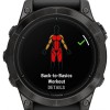 Garmin Epix Pro (Gen 2) Sapphire Edition Titanium 47mm Αδιάβροχο Smartwatch με Παλμογράφο (Carbon Grey DLC Titanium with Black Band)