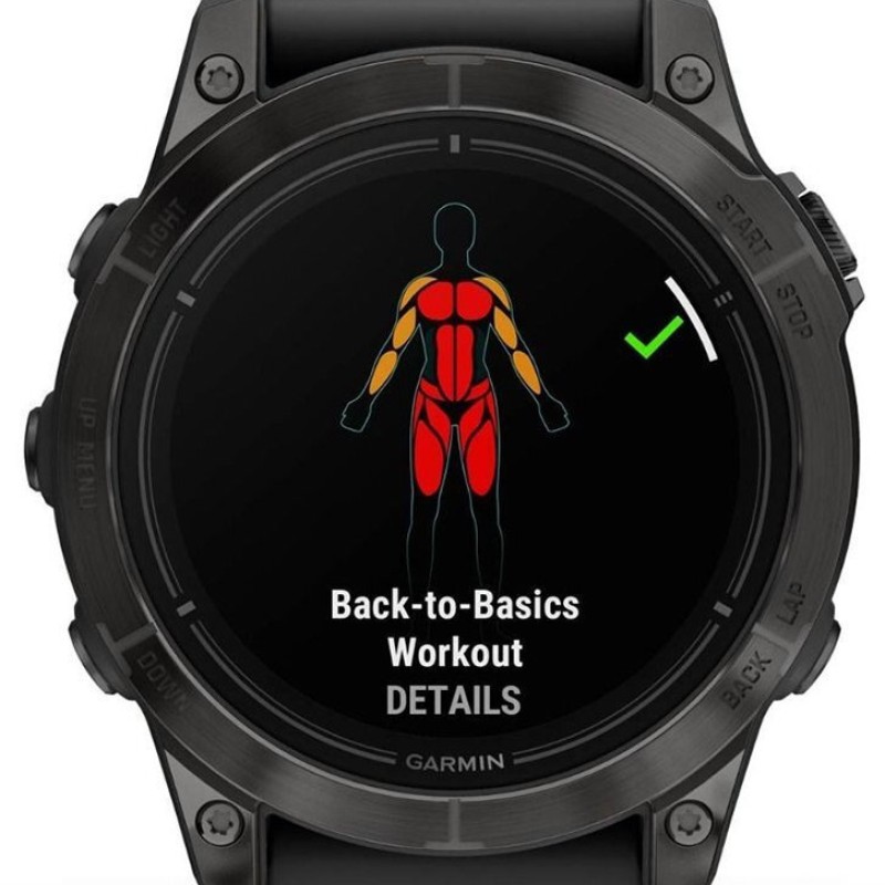 Garmin Epix Pro (Gen 2) Sapphire Edition Titanium 47mm Αδιάβροχο Smartwatch με Παλμογράφο (Carbon Grey DLC Titanium with Black Band)