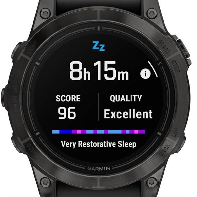 Garmin Epix Pro (Gen 2) Sapphire Edition Titanium 47mm Αδιάβροχο Smartwatch με Παλμογράφο (Carbon Grey DLC Titanium with Black Band)