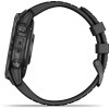 Garmin Epix Pro (Gen 2) Sapphire Edition Titanium 47mm Αδιάβροχο Smartwatch με Παλμογράφο (Carbon Grey DLC Titanium with Black Band)