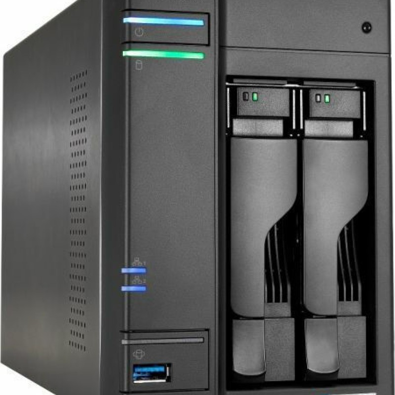 Asustor Lockerstor 2 Gen2 (AS6702T) NAS Tower με 2 θέσεις για HDD/M.2/SSD και 2 θύρες Ethernet