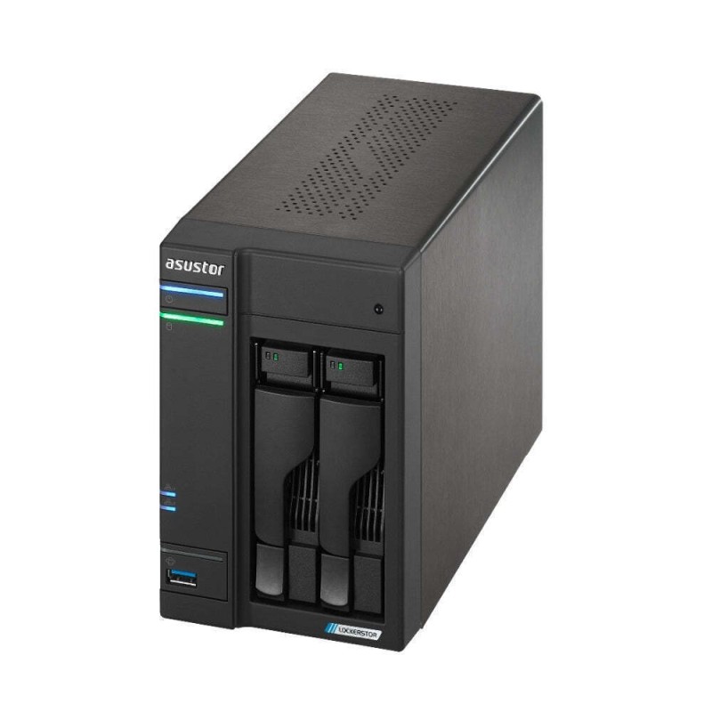 Asustor Lockerstor 2 Gen2 (AS6702T) NAS Tower με 2 θέσεις για HDD/M.2/SSD και 2 θύρες Ethernet