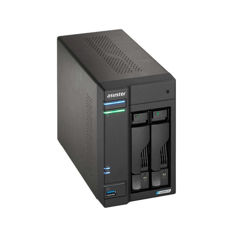 Asustor Lockerstor 2 Gen2 (AS6702T) NAS Tower με 2 θέσεις για HDD/M.2/SSD και 2 θύρες Ethernet