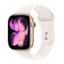 Apple Watch Series 11 Aluminium 42mm Αδιάβροχο με Παλμογράφο (Rose Gold Aluminium Case with Light Blush Sport Band - S/M)