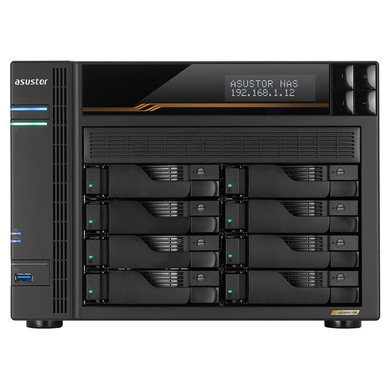 Asustor Lockerstor 8 Gen3 AS6808T NAS Tower με 12 θέσεις για M.2