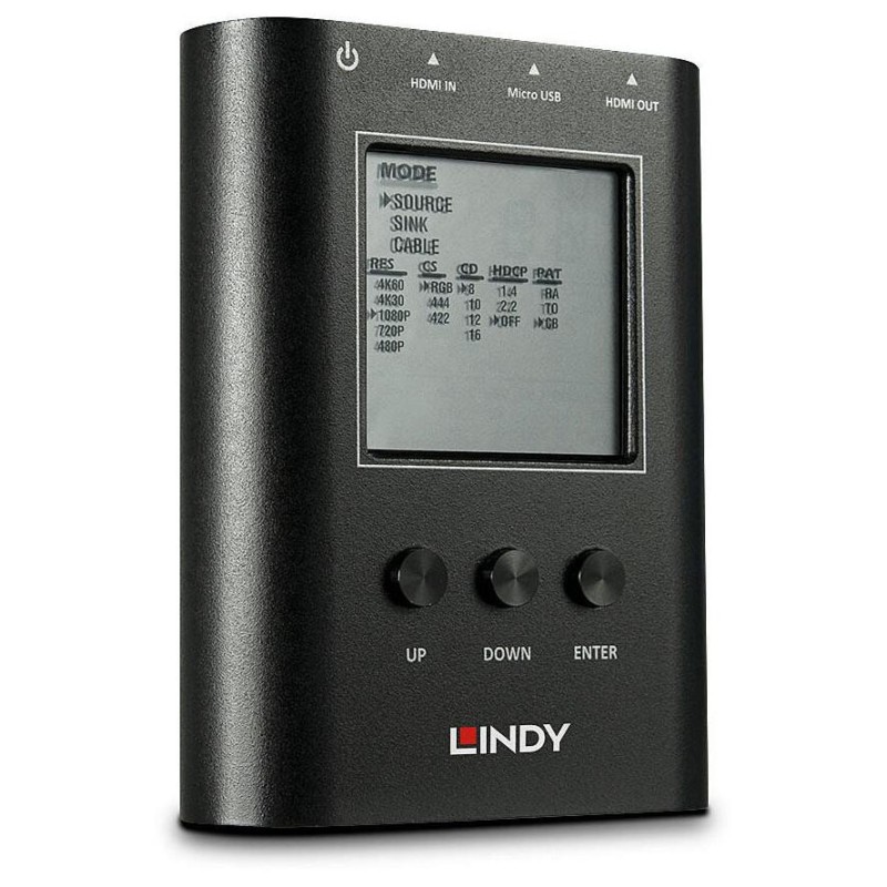 Lindy HDMI 2.0 18G Signal Analyser Ασύρματος Αναμεταδότης 32675