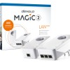 Devolo Magic 2 LAN Triple (8510) Powerline Διπλού Kit για Ενσύρματη Σύνδεση με Passthrough Πρίζα και 3 Θύρες Gigabit Ethernet