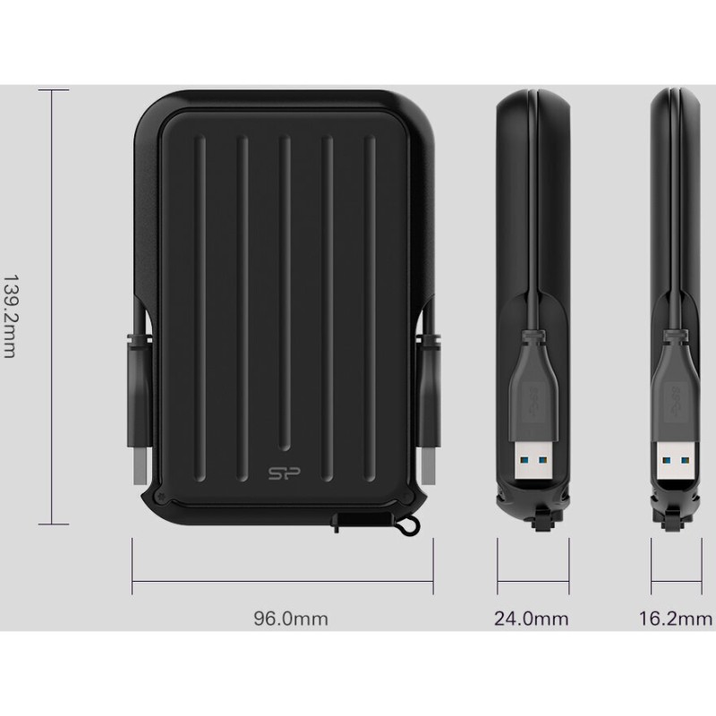 Silicon Power Armor A66 USB 3.2 Εξωτερικός HDD 4TB 2.5