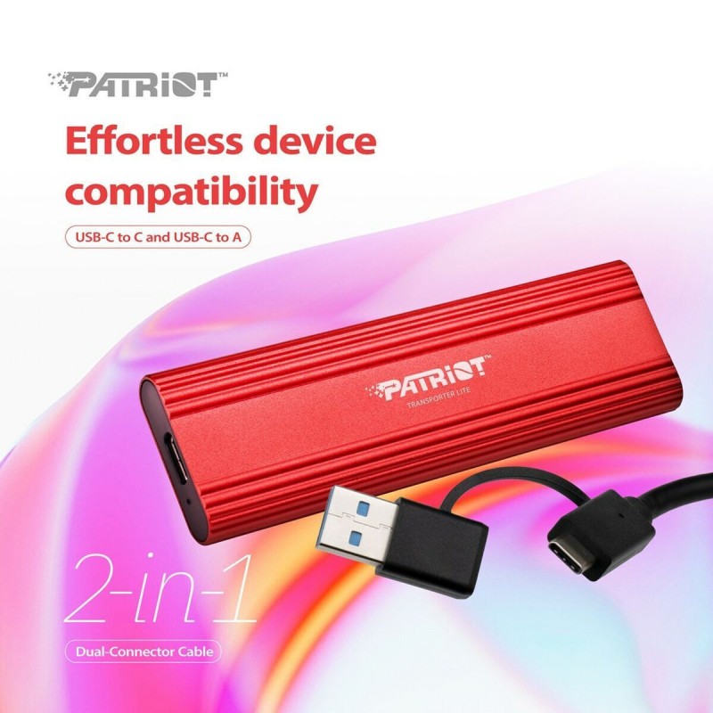 Patriot Transporter Lite USB-C / USB 3.2 / USB 2.0 Εξωτερικός SSD 2.0TB 2.5